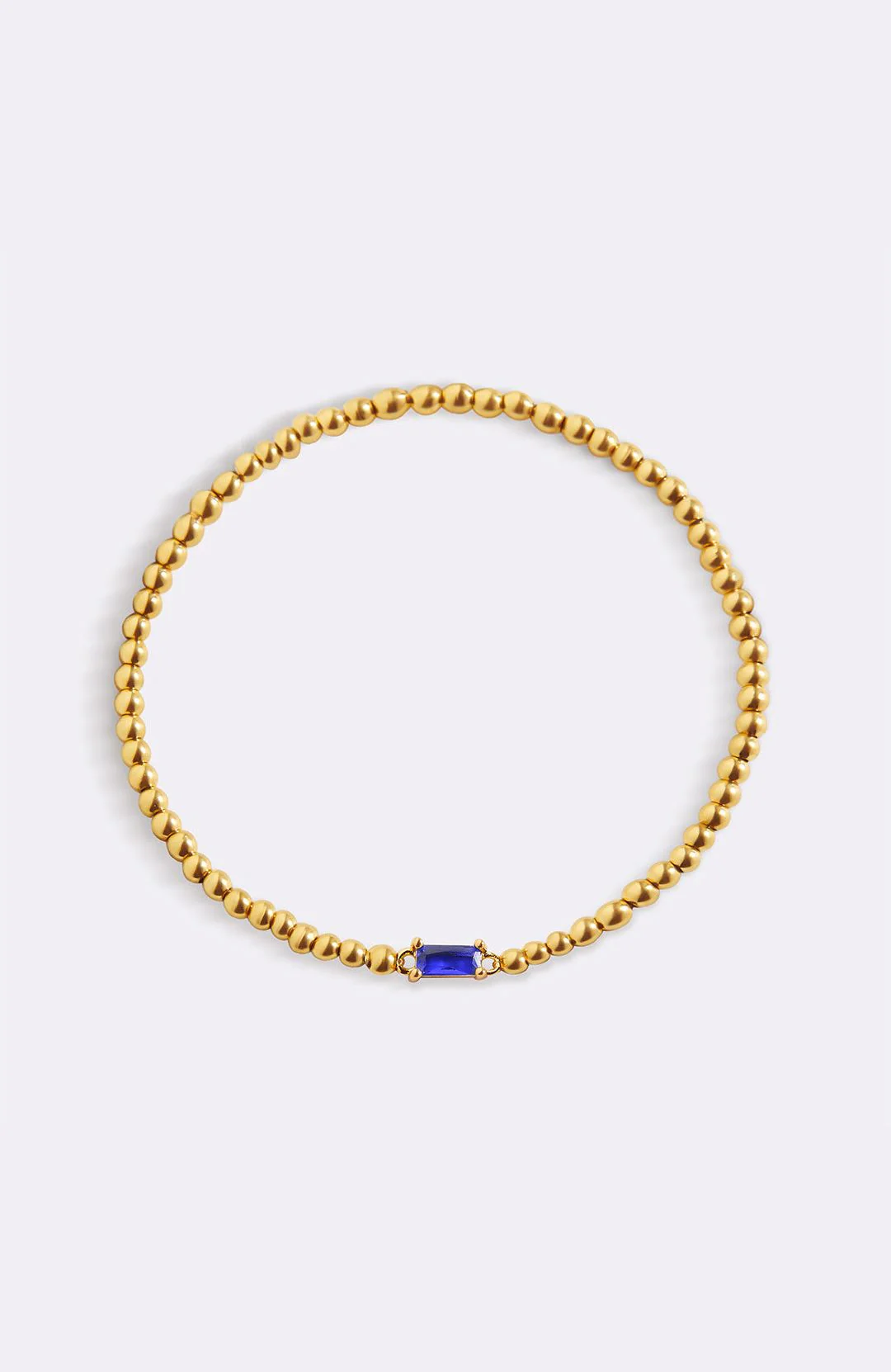 Gold Beaded Birthstone Bracelet - Image 114