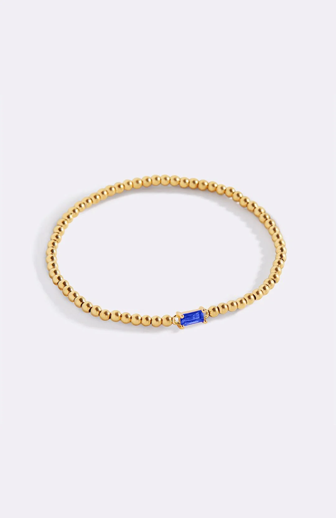 Gold Beaded Birthstone Bracelet - Image 117