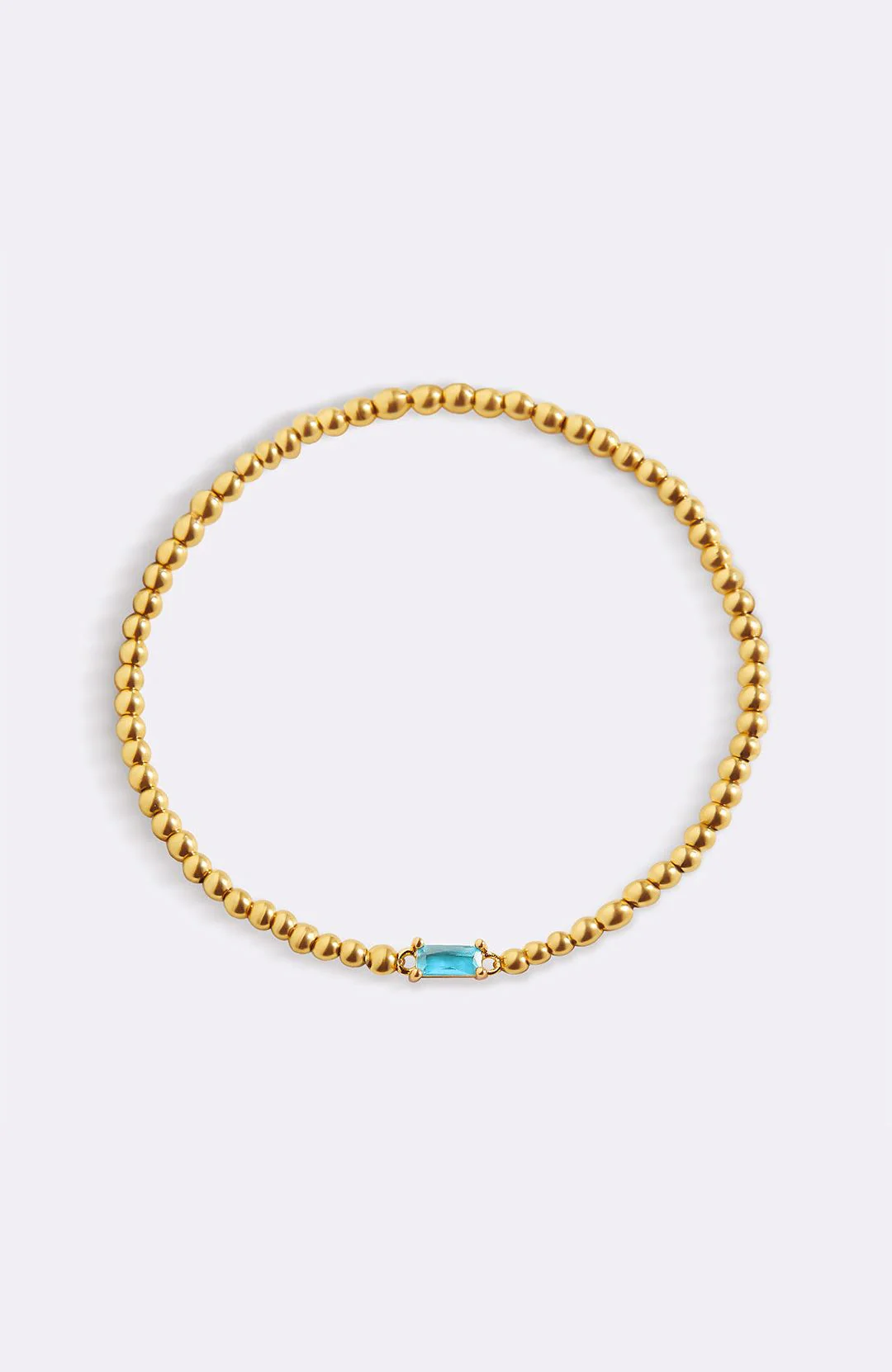 Gold Beaded Birthstone Bracelet - Image 120