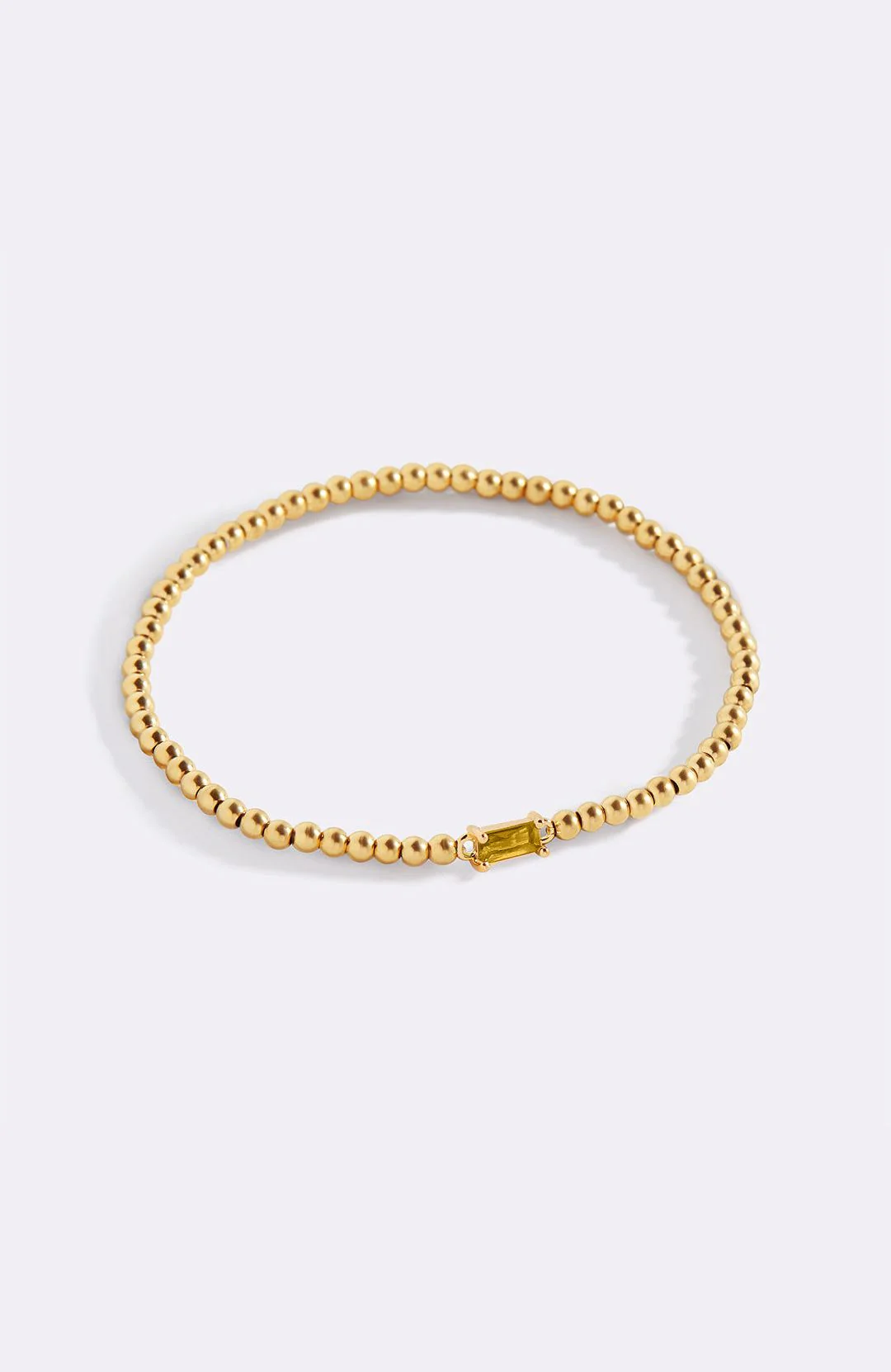 Gold Beaded Birthstone Bracelet - Image 121
