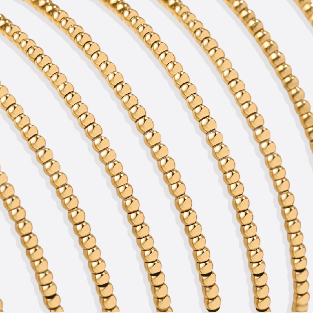 Gold Beaded Birthstone Bracelet - Image 16