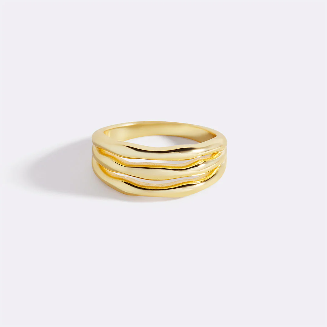 Gold Triple Ring - Image 2