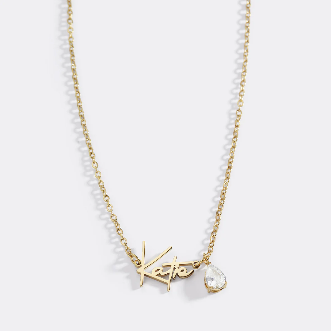 Handmade Birthstone Name Necklace - Image 117