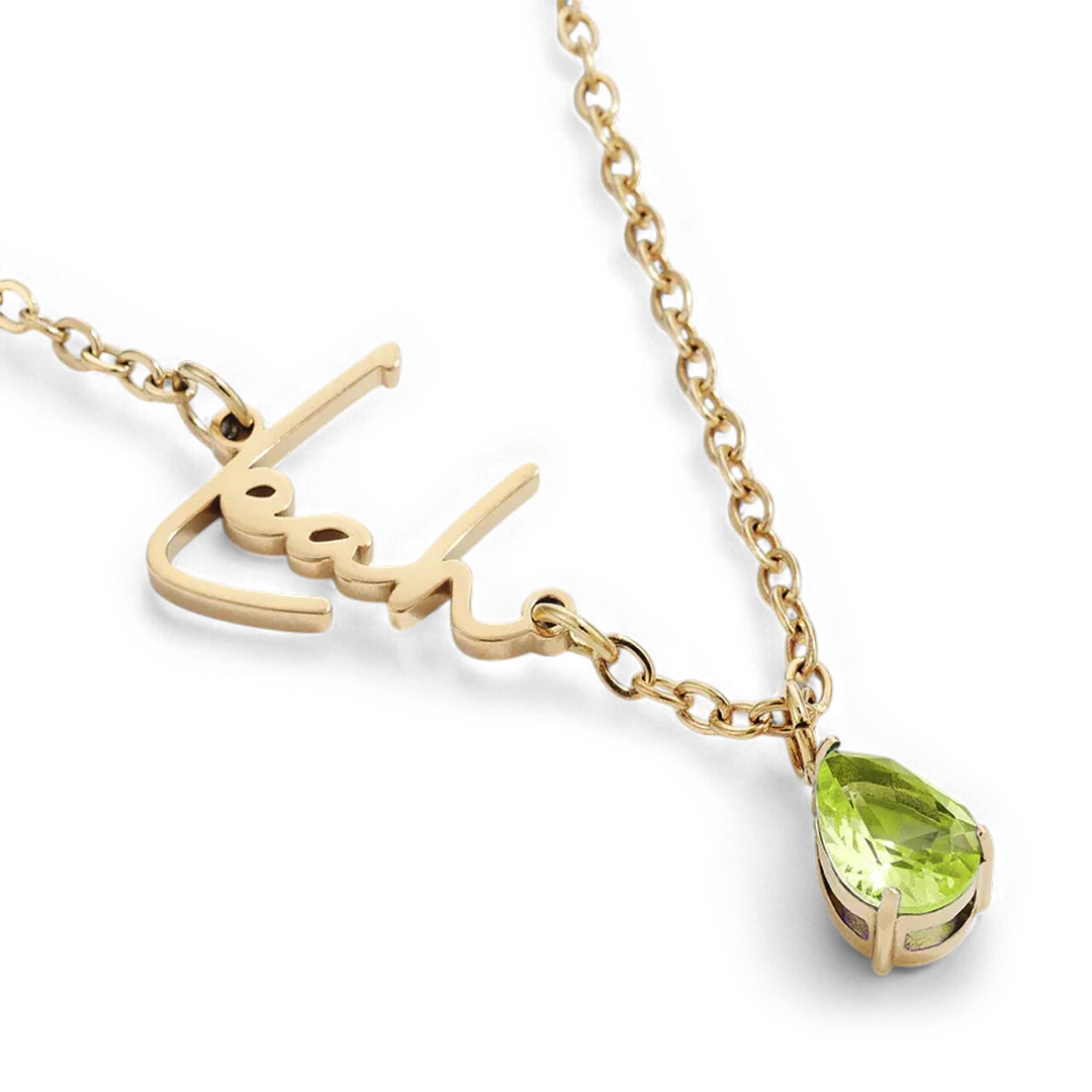 Handmade Birthstone Name Necklace - Image 120