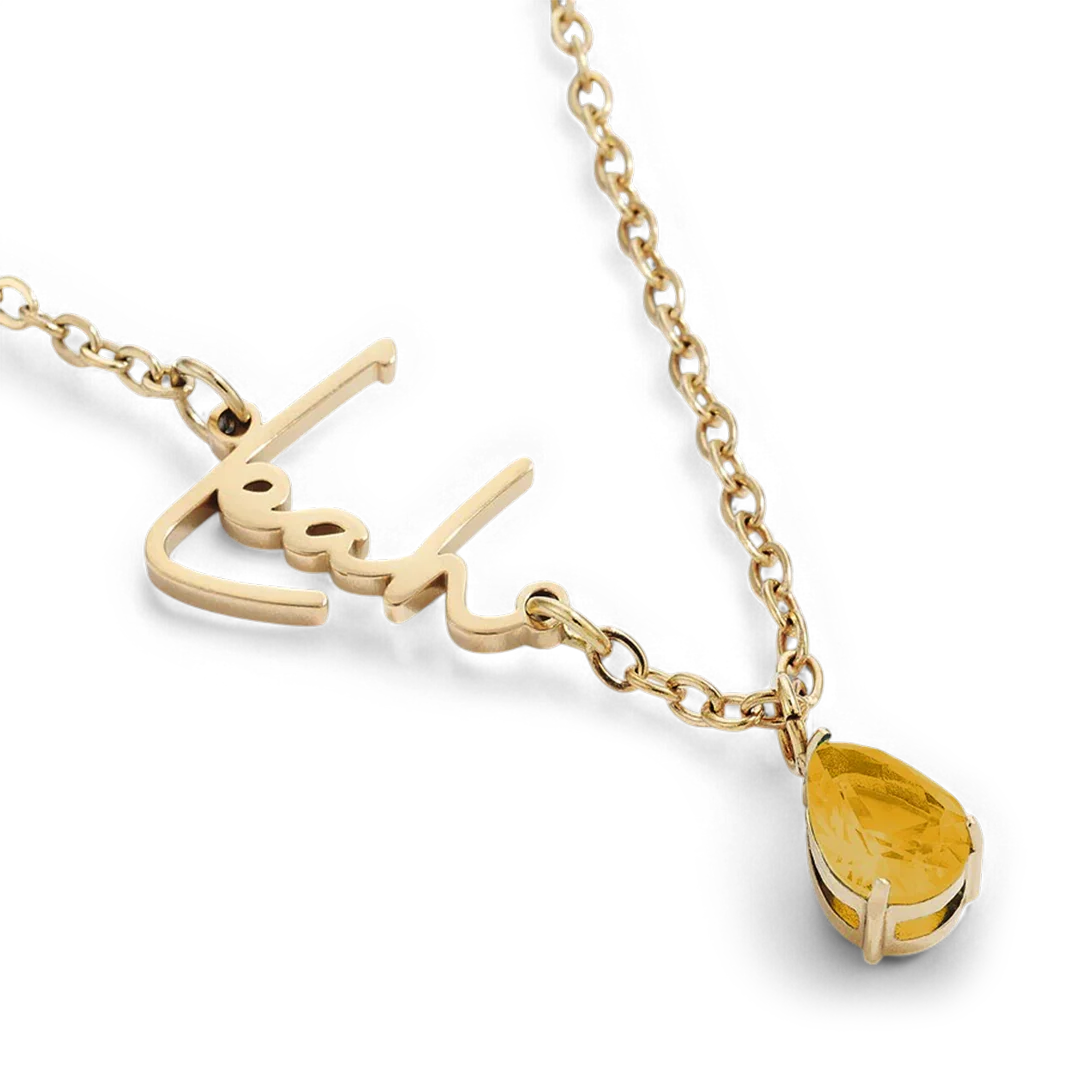 Handmade Birthstone Name Necklace - Image 136