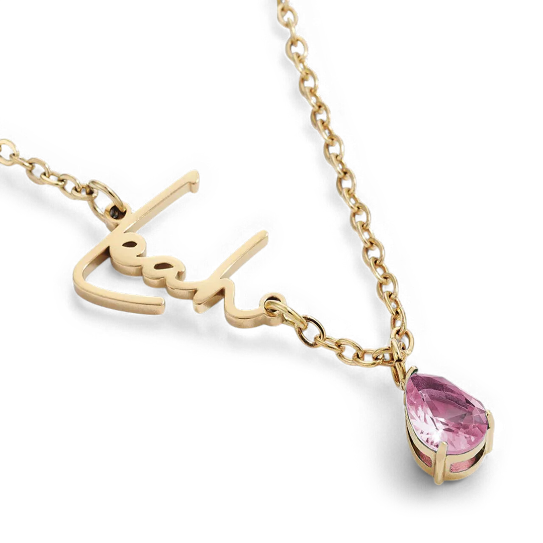 Handmade Birthstone Name Necklace - Image 138