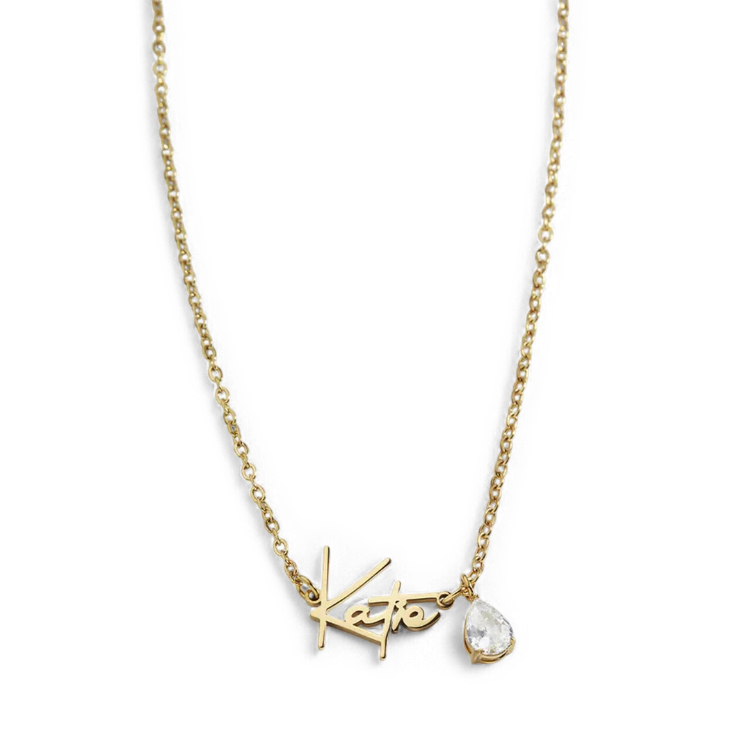 Handmade Birthstone Name Necklace - Image 177