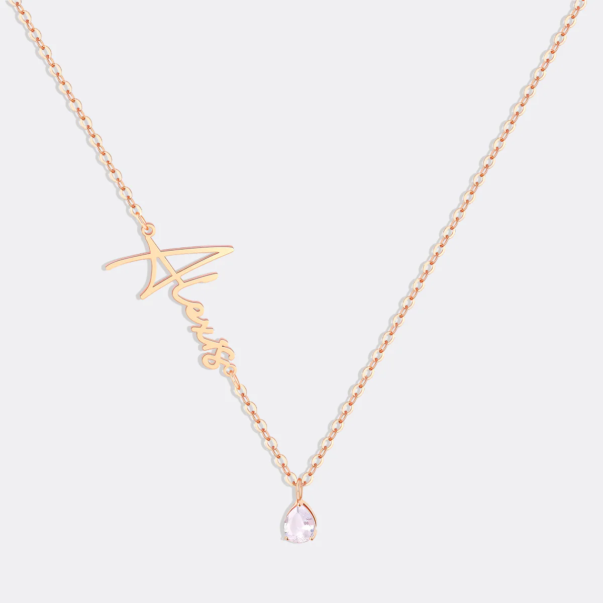Handmade Birthstone Name Necklace - Image 89