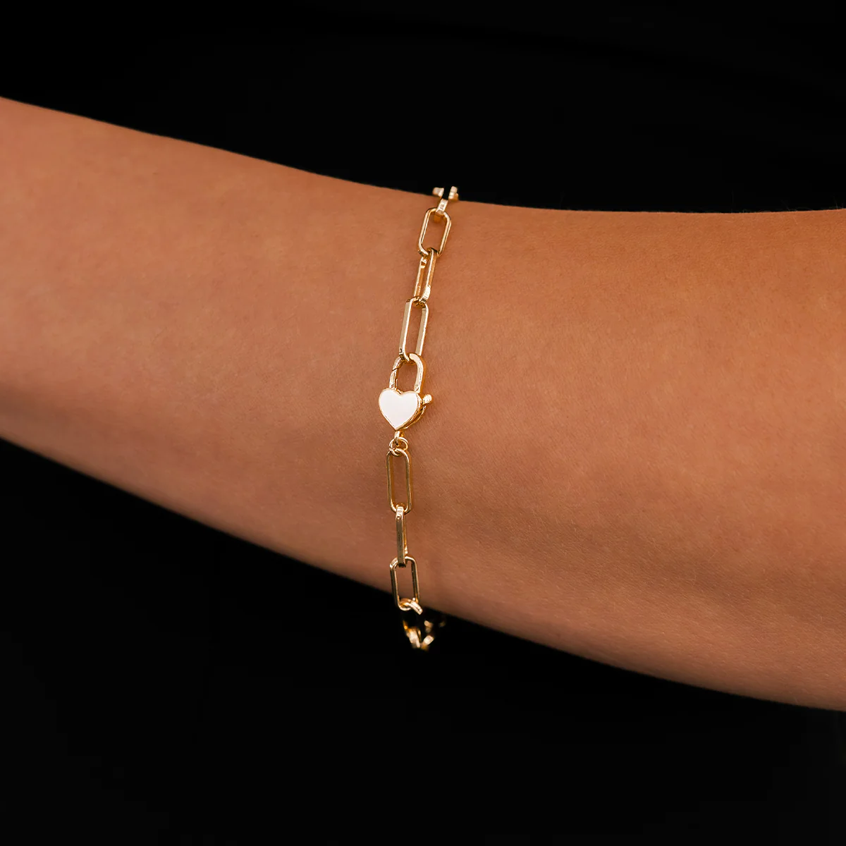 Heart Padlock Bracelet - Image 3