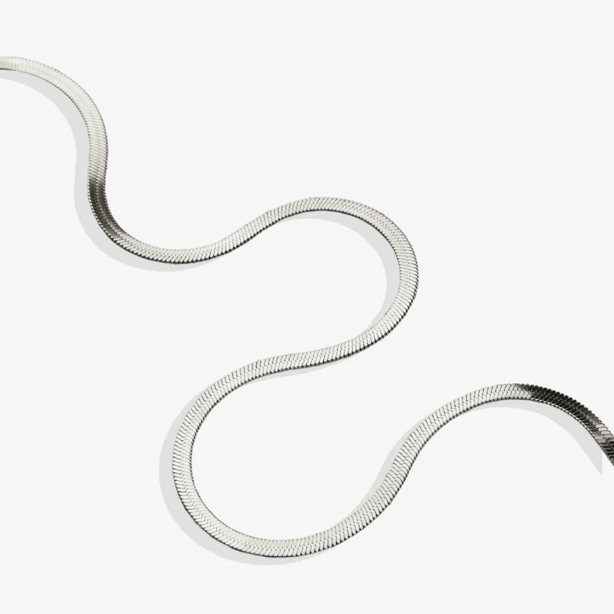 Herringbone Gold Chain Necklace - Image 46