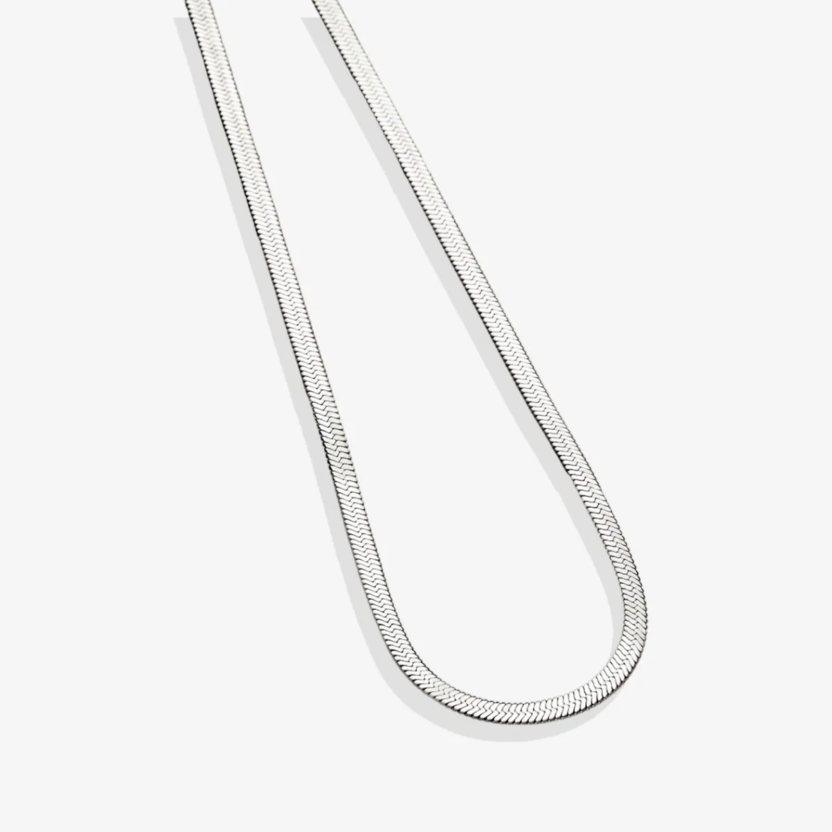 Herringbone Gold Chain Necklace - Image 47