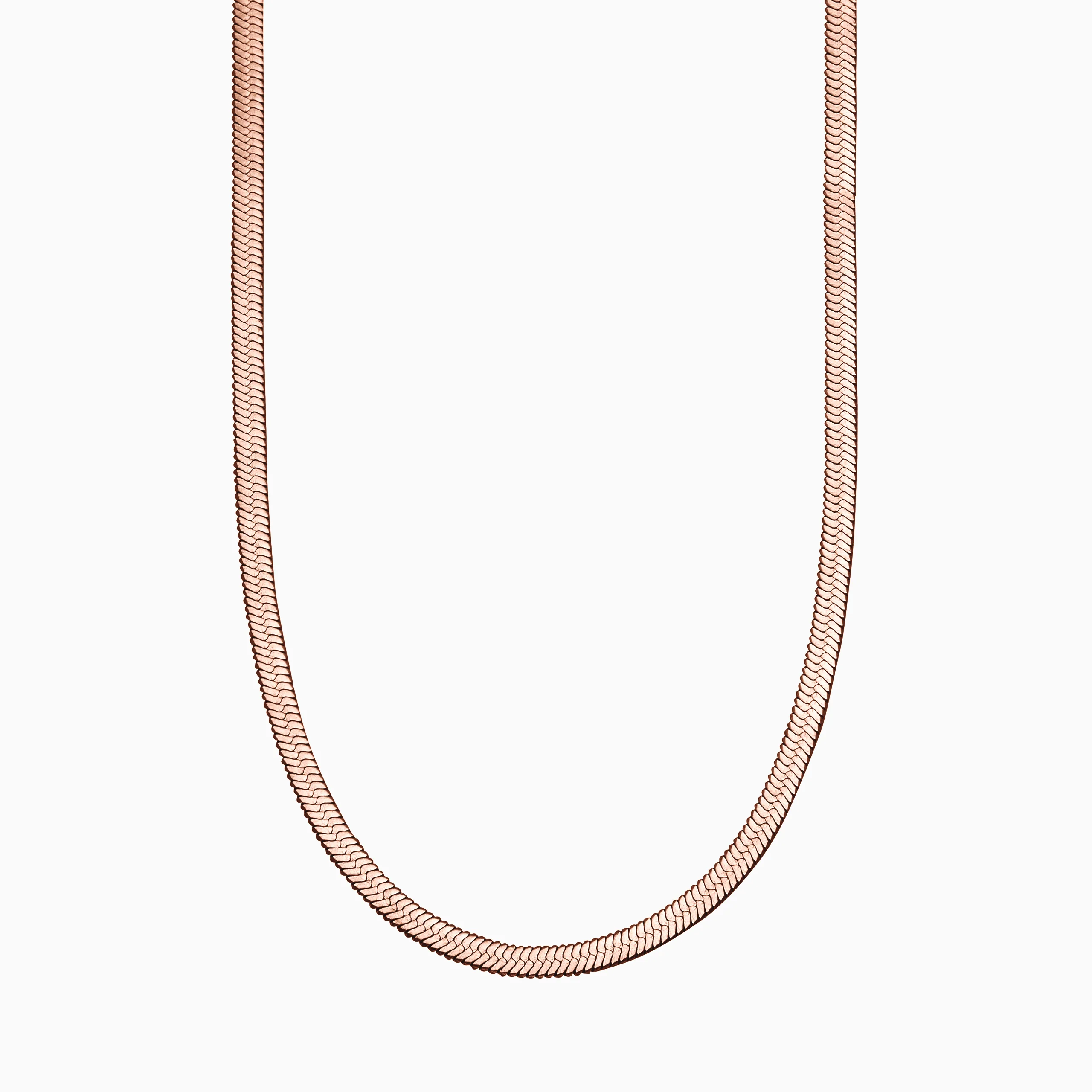 Herringbone Gold Chain Necklace - Image 7