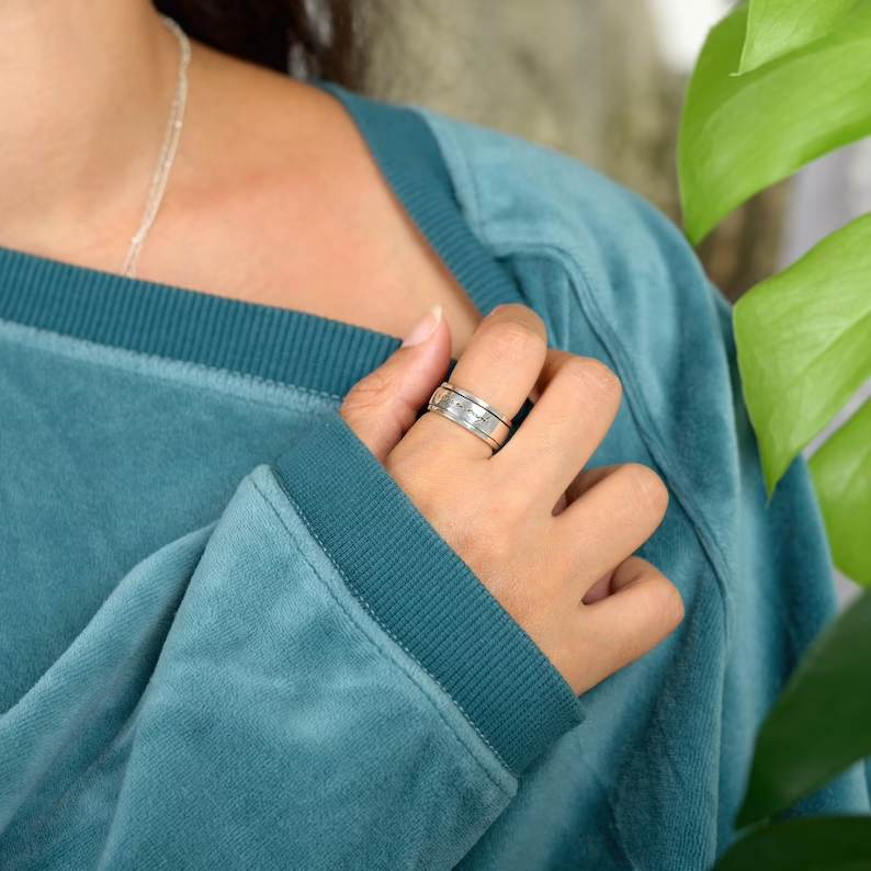 I am Enough Spinning Fidget Ring - Image 6