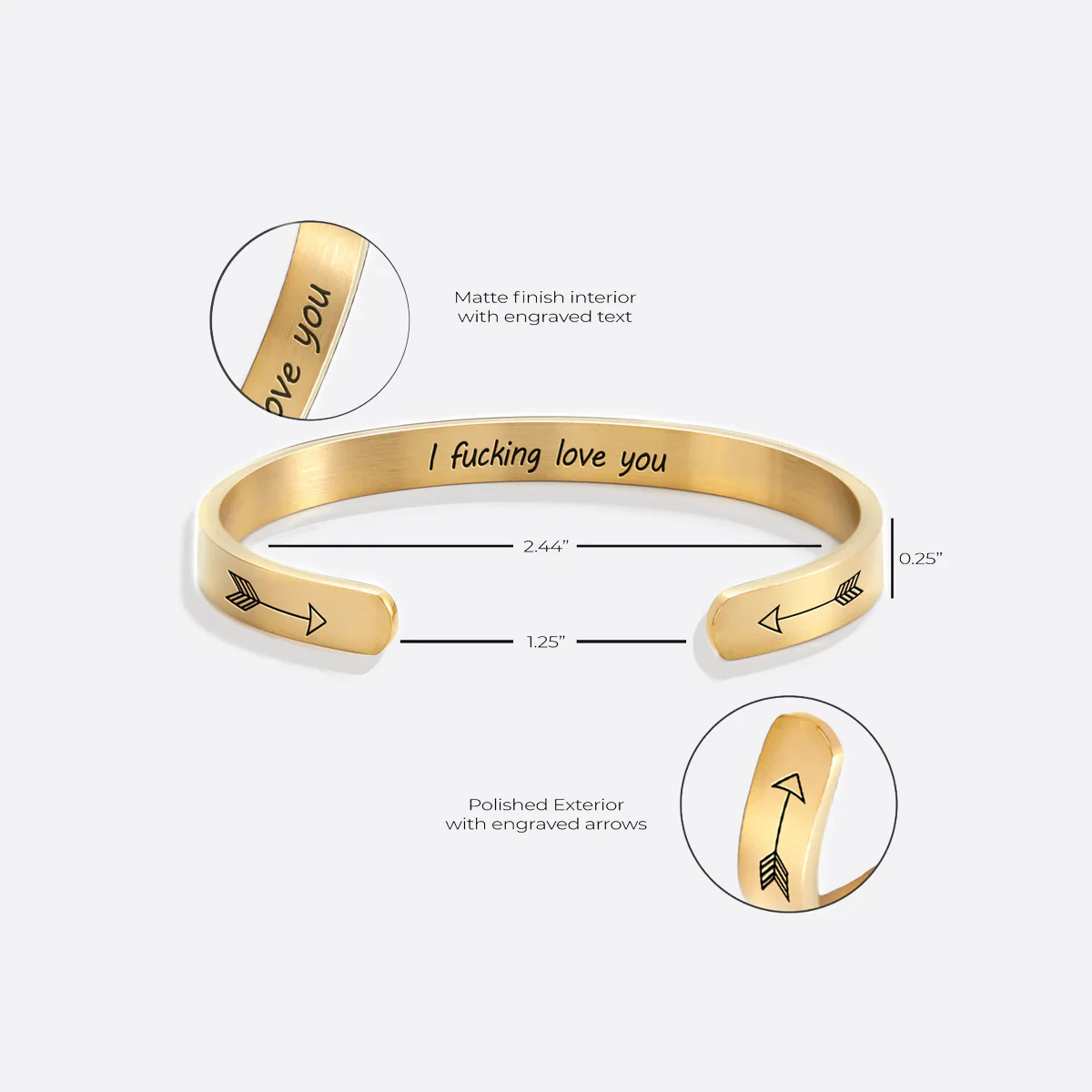 I Fucking Love You Cuff Bracelet - Image 31