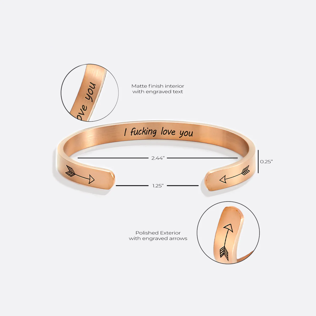 I Fucking Love You Cuff Bracelet - Image 34