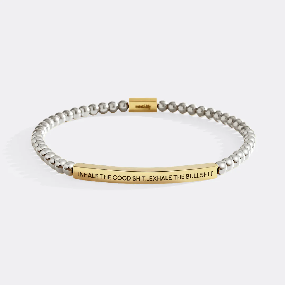 Inhale The Good Shit...Exhale The Bullshit Beaded Inspire Bracelet - Image 10