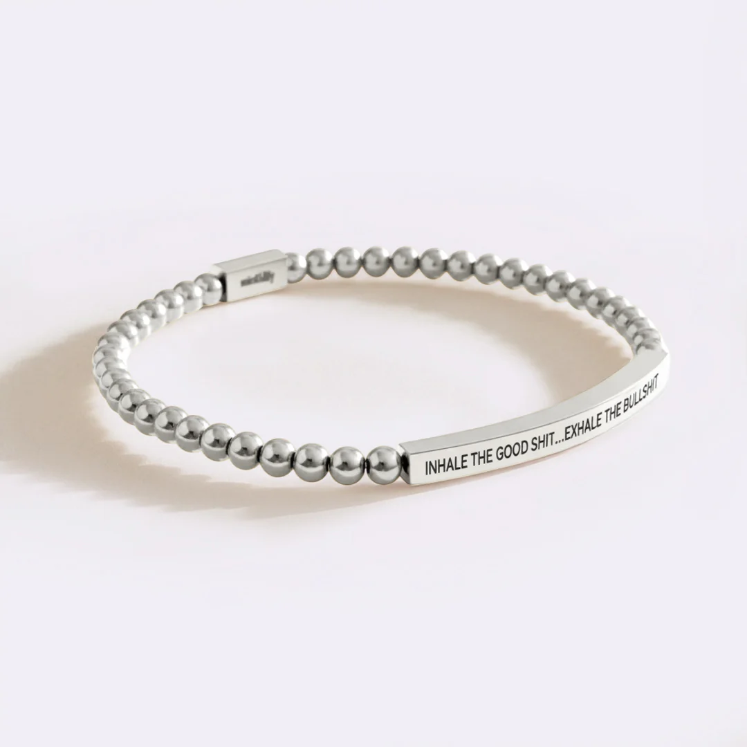 Inhale The Good Shit...Exhale The Bullshit Beaded Inspire Bracelet - Image 7