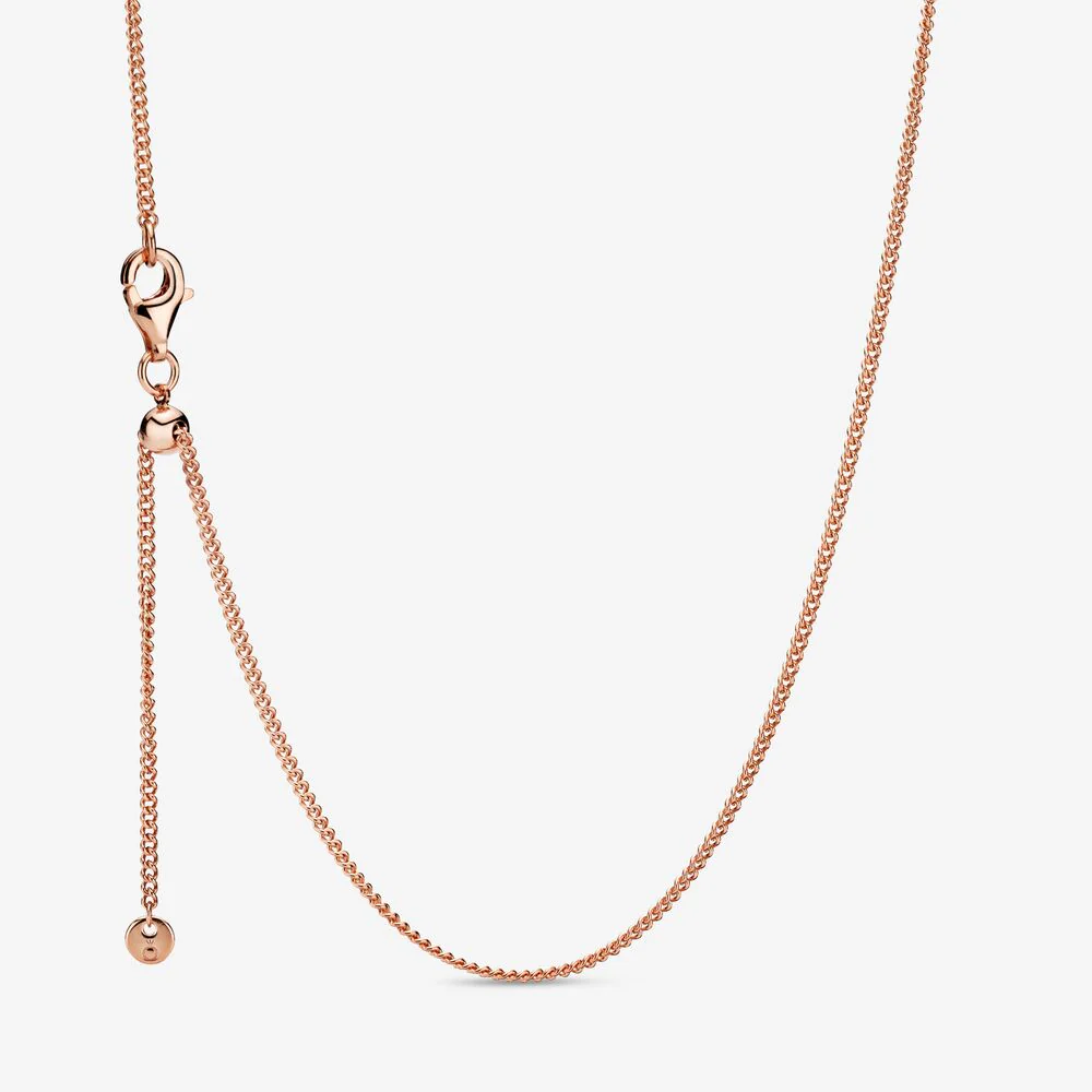 Italian Milano Sterling Silver Adjustable Chain Necklace - Image 7