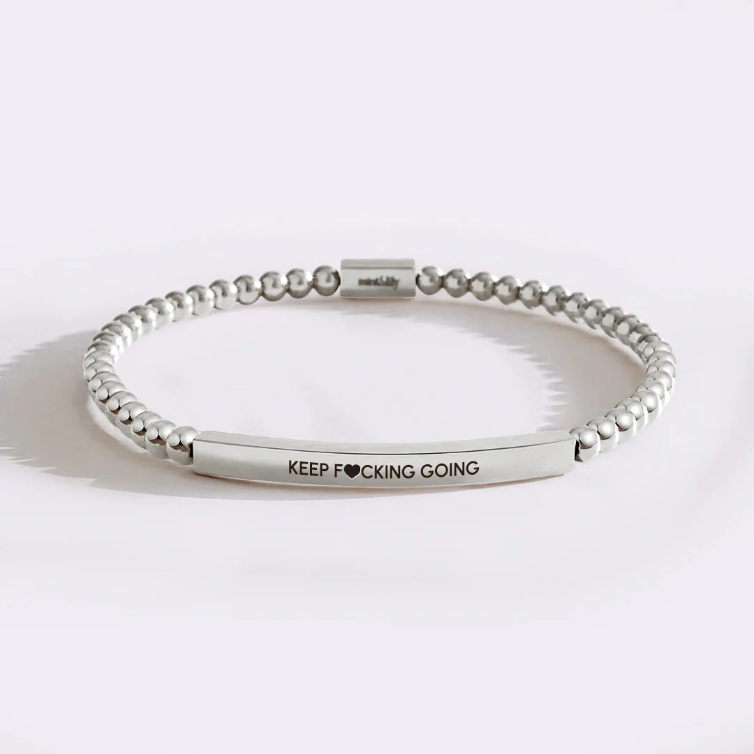 Keep F♥cking Going Beaded Inspire Bracelet - Image 7