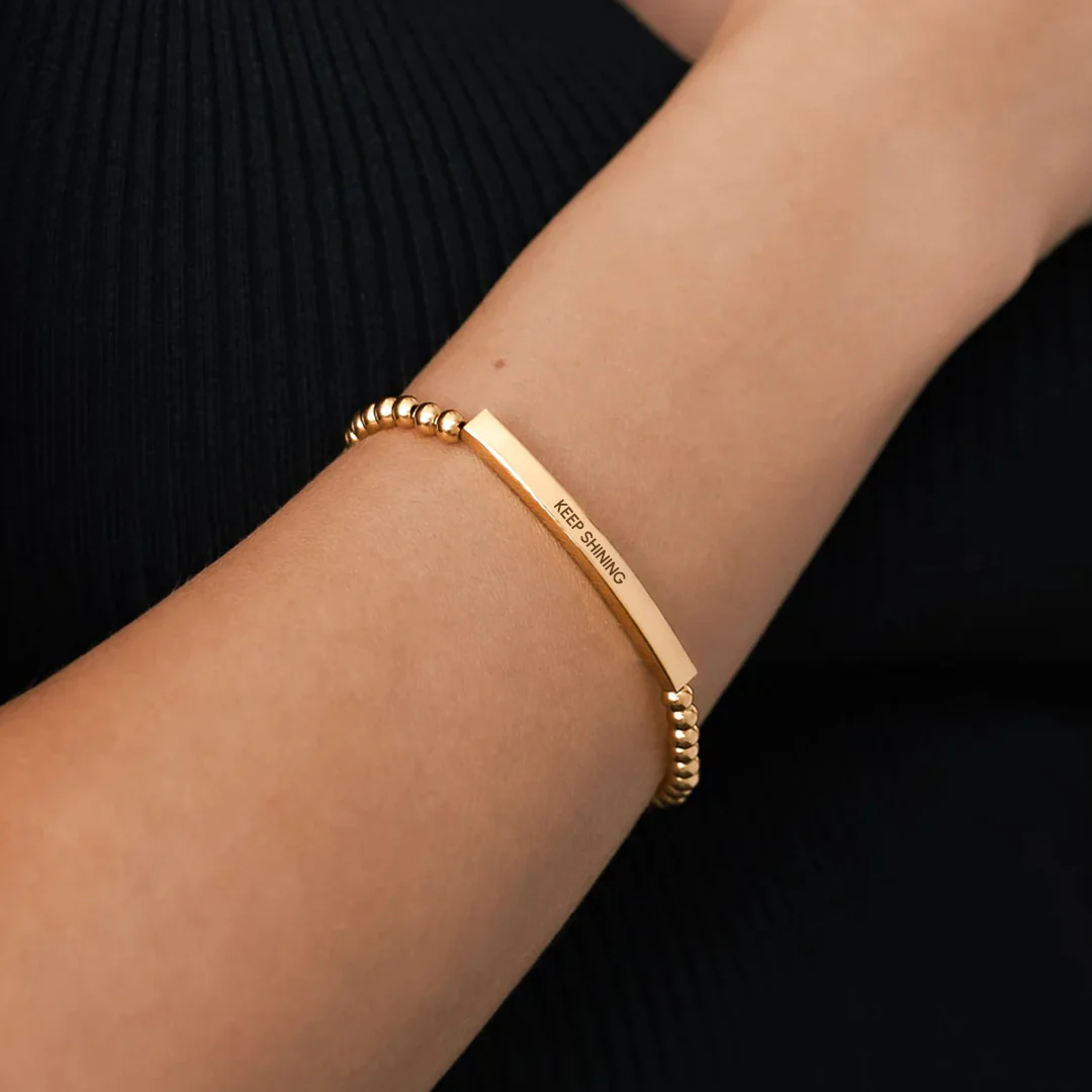 Keep Shining Beaded Inspire Bracelet - Image 2