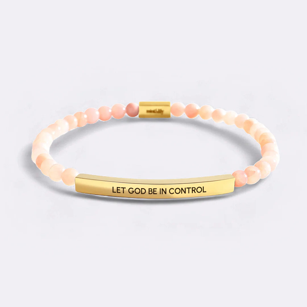 Let God Be In Control Beaded Inspire Bracelet - Image 8