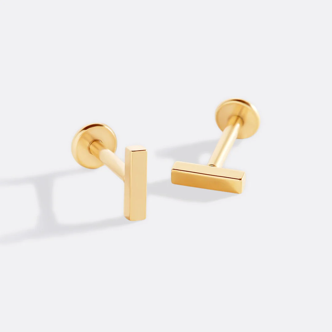 Little Bar Sleeper Flatback Earrings | 16g - Image 13