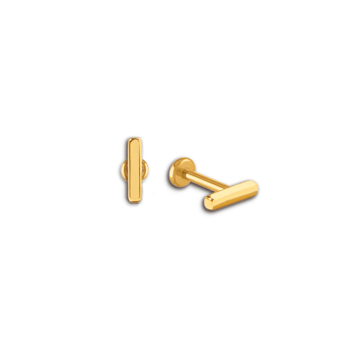 Little Bar Sleeper Flatback Earrings | 16g - Image 5