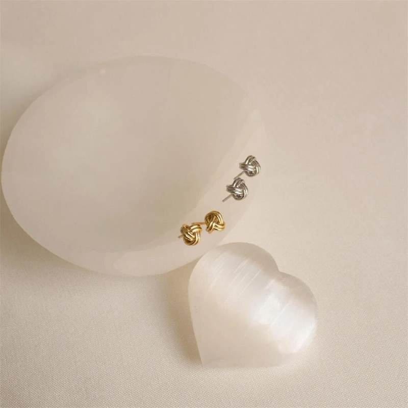 Love Knot Stud Earrings - Image 6