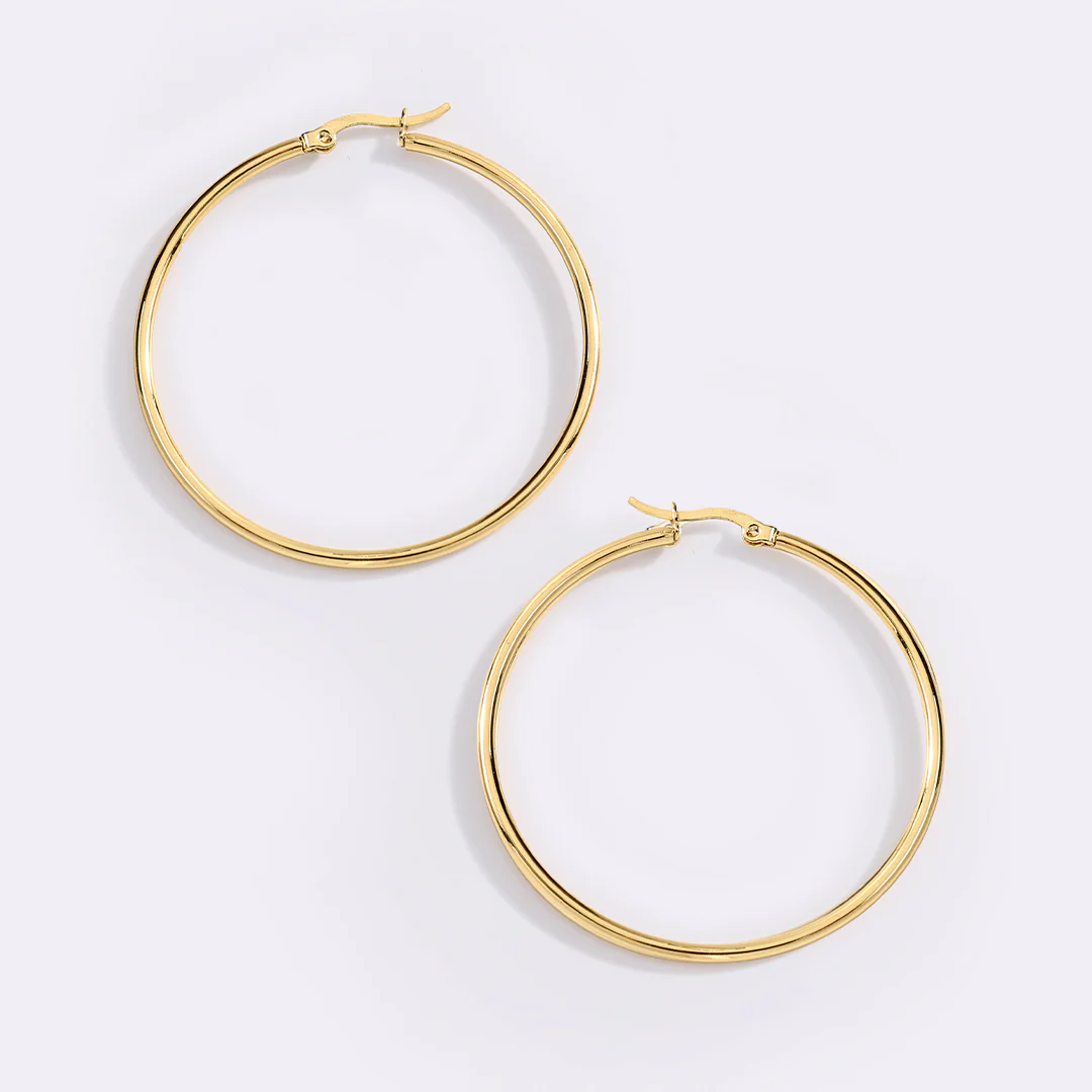 Lynette Large Hoop Earrings - Image 15