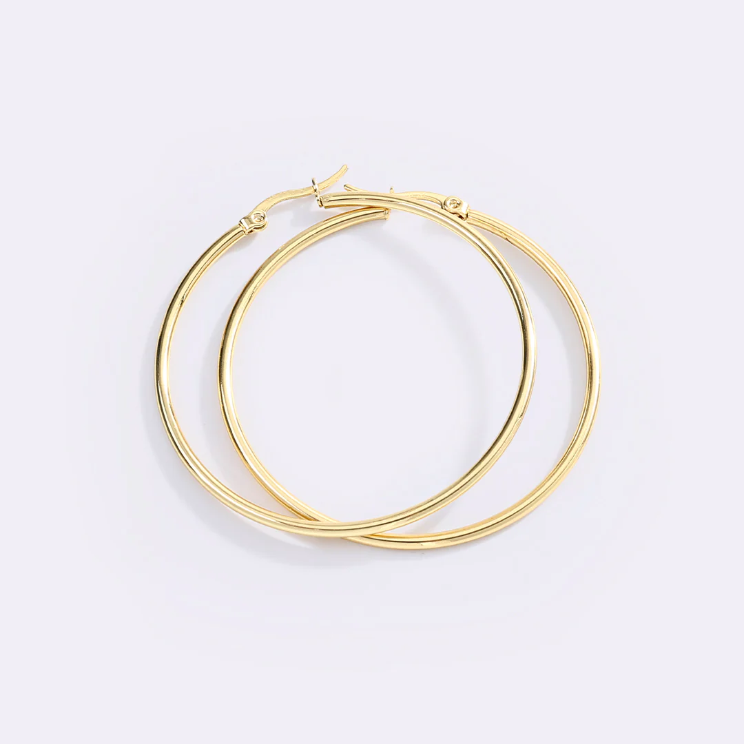 Lynette Large Hoop Earrings - Image 16