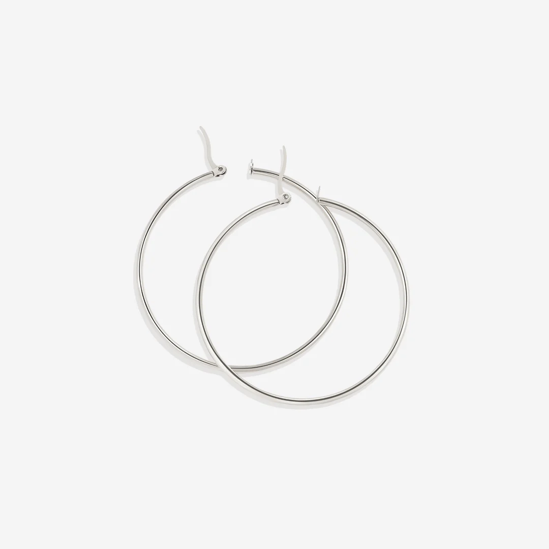 Lynette Large Hoop Earrings - Image 7