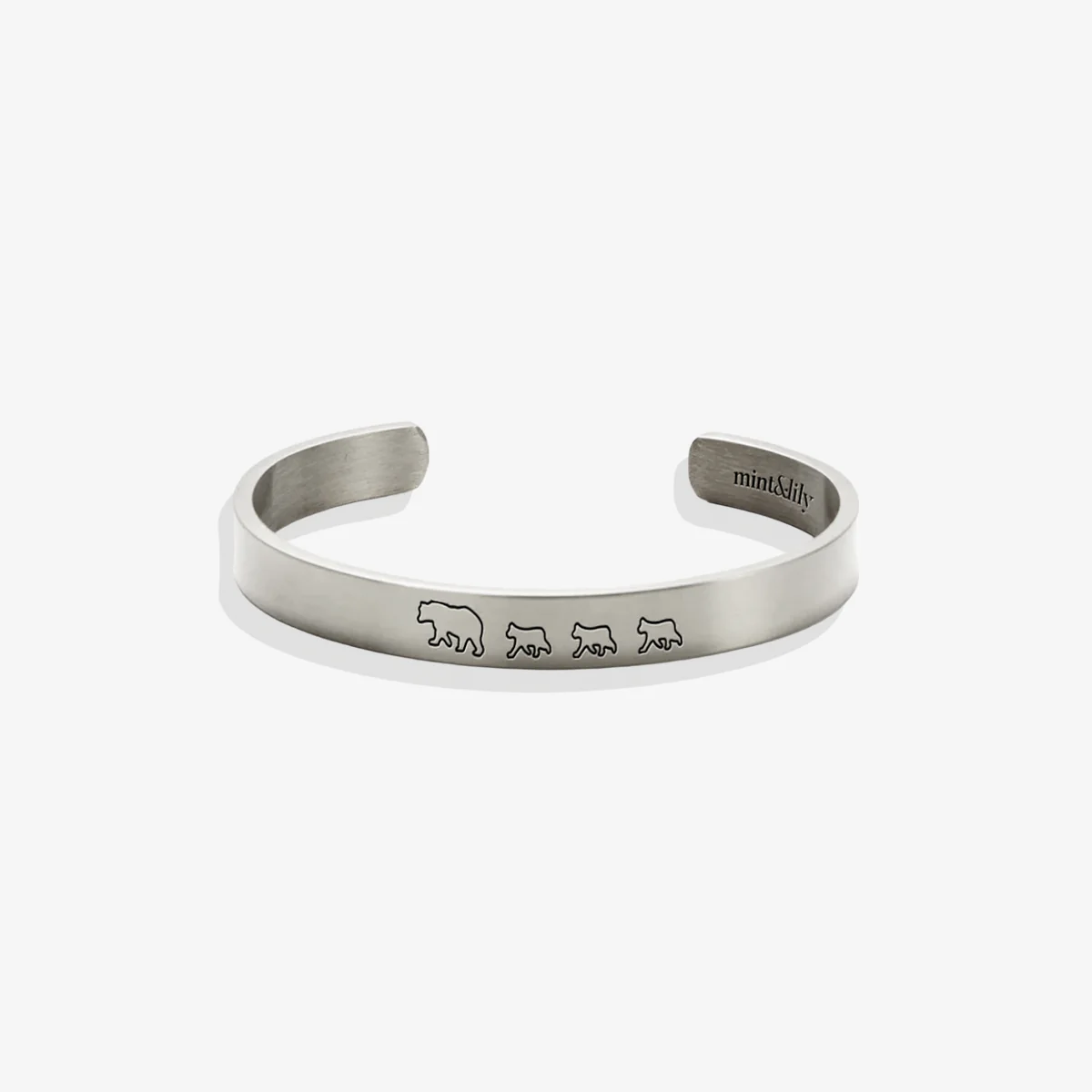 Mama Bear & Her Baby Bears Engraved Cuff Bracelet - Image 152