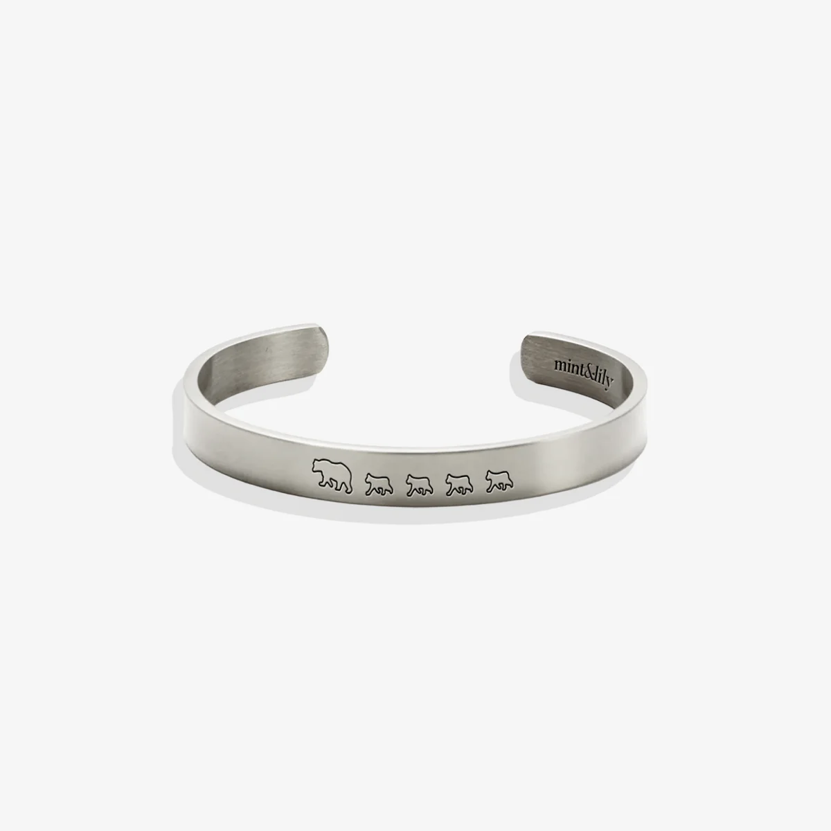 Mama Bear & Her Baby Bears Engraved Cuff Bracelet - Image 155