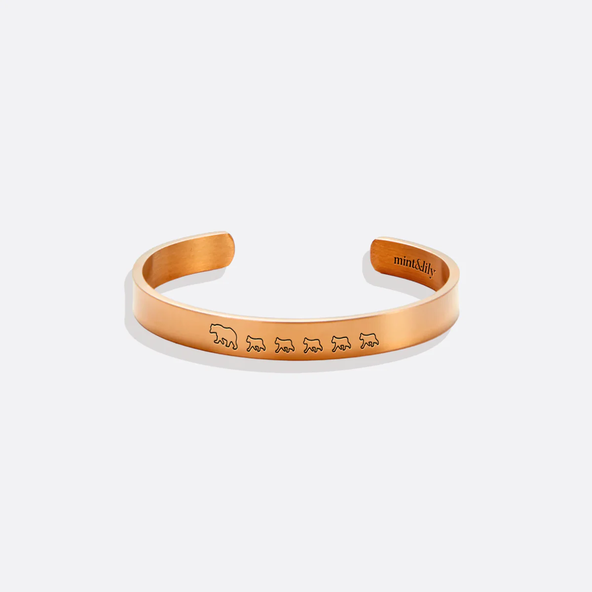 Mama Bear & Her Baby Bears Engraved Cuff Bracelet - Image 157