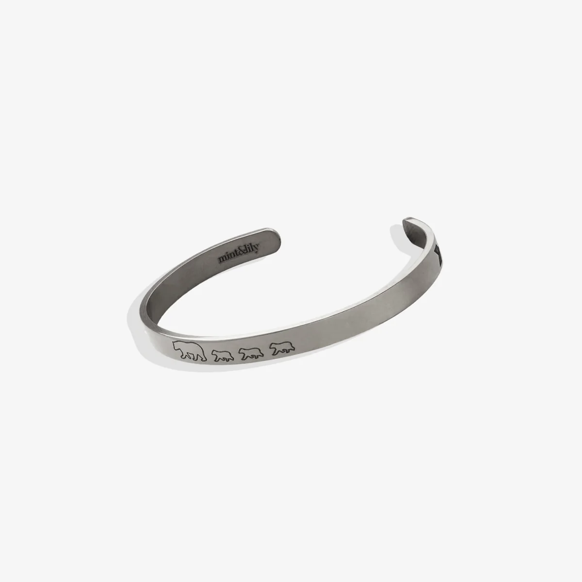 Mama Bear & Her Baby Bears Engraved Cuff Bracelet - Image 162