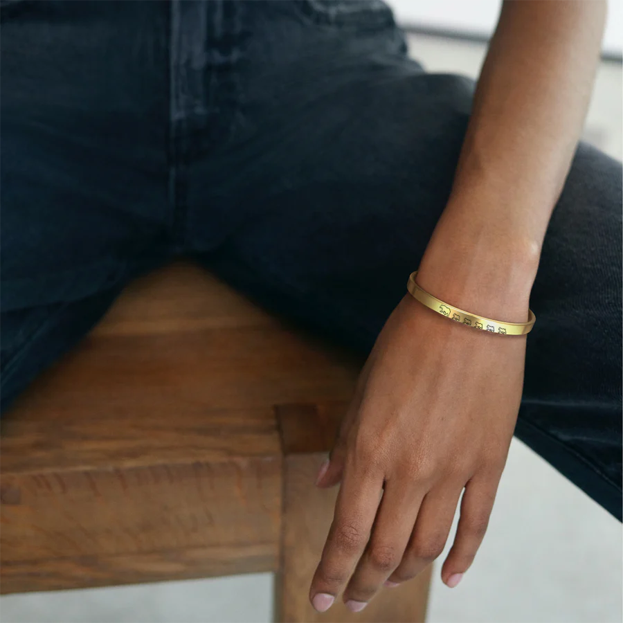 Mama Bear & Her Baby Bears Engraved Cuff Bracelet - Image 94