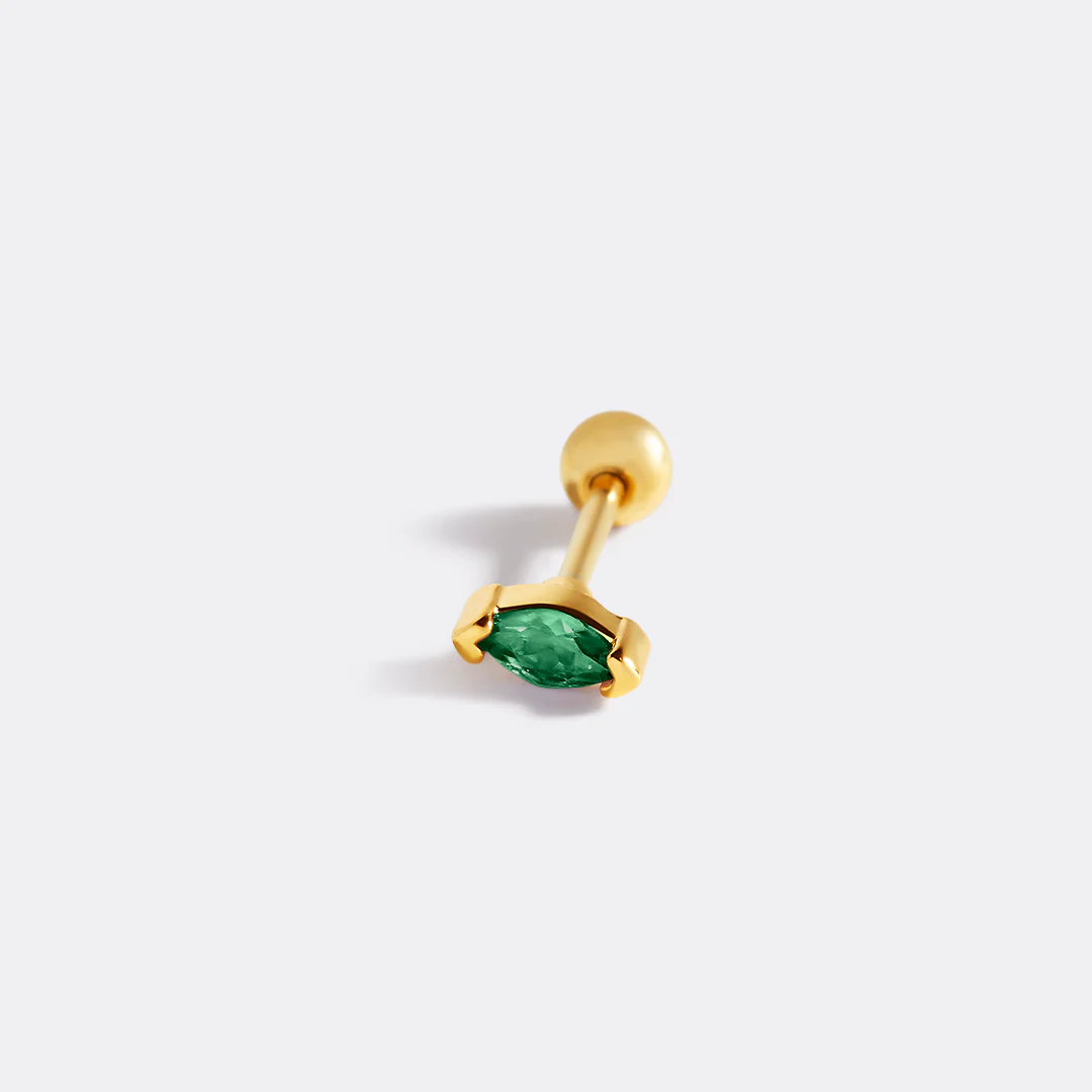Marquis Gemstone Sleeper Stud Earrings - Image 27