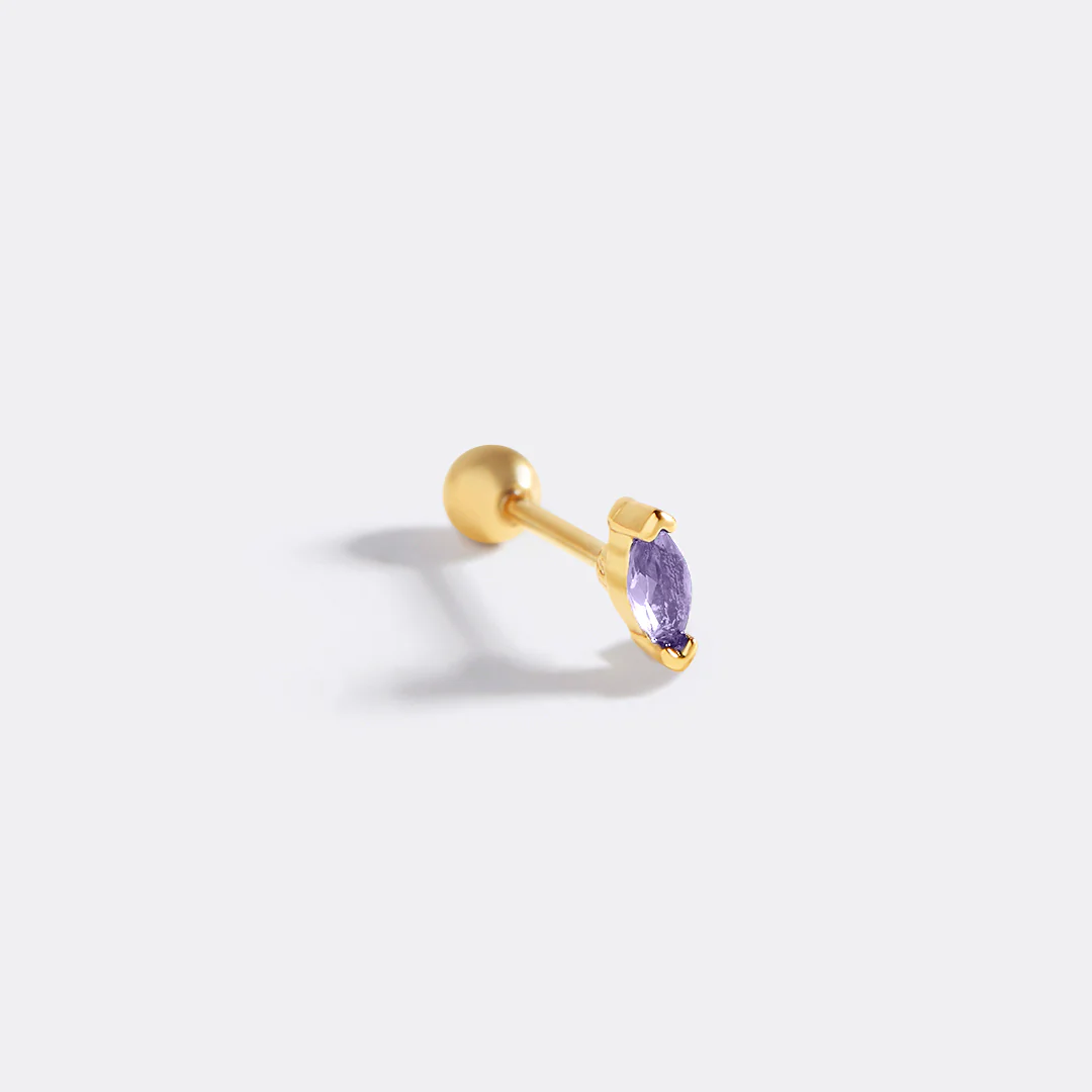 Marquis Gemstone Sleeper Stud Earrings - Image 35