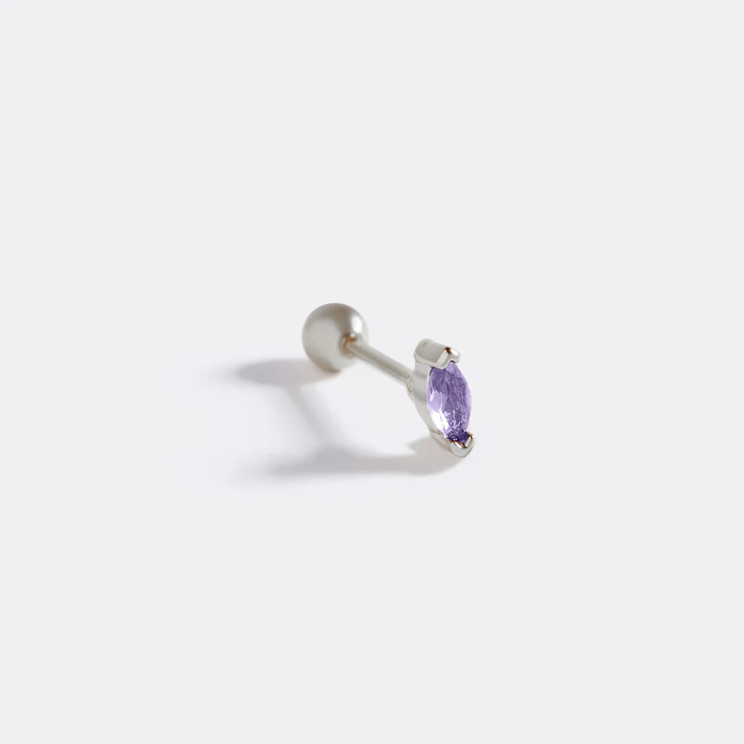 Marquis Gemstone Sleeper Stud Earrings - Image 37