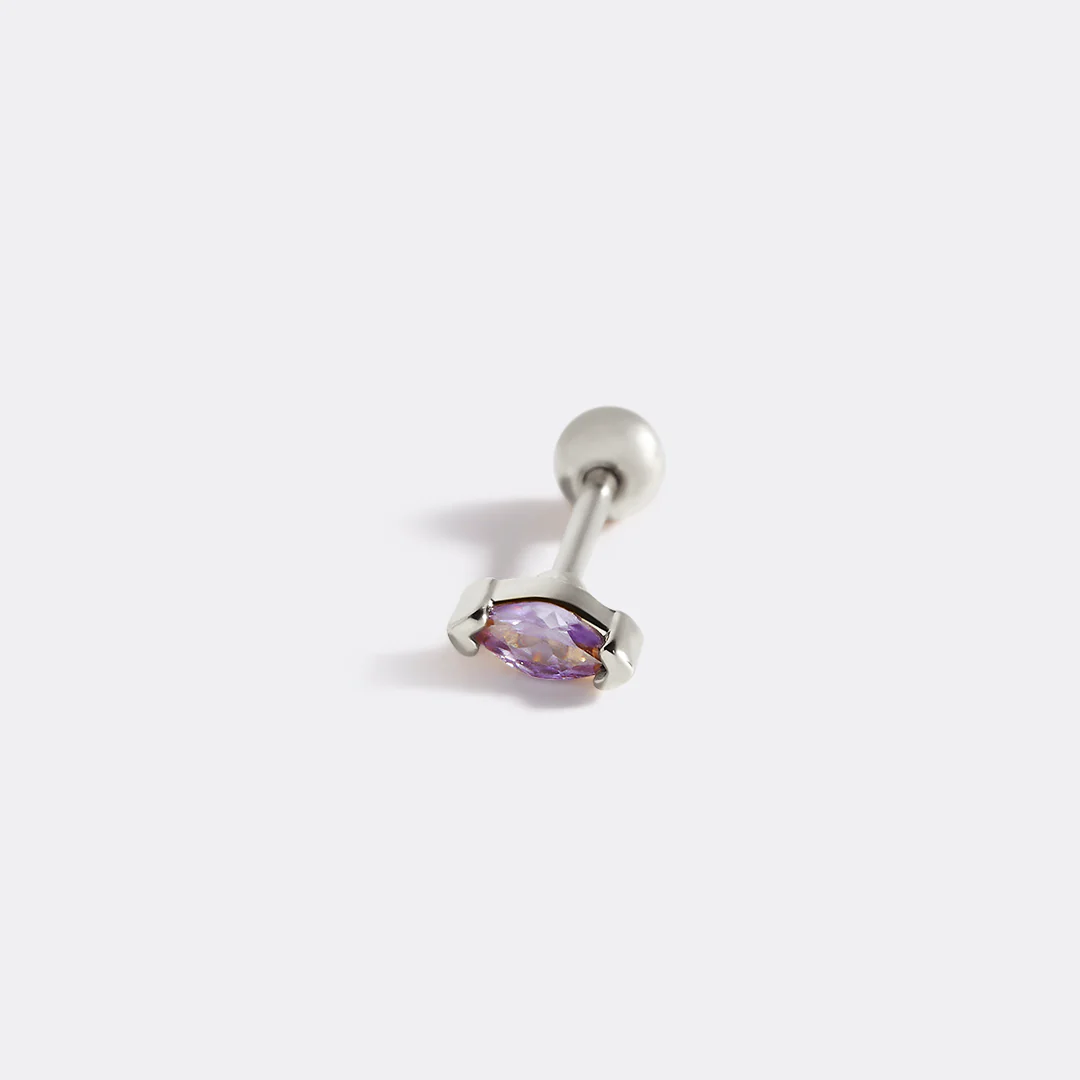 Marquis Gemstone Sleeper Stud Earrings - Image 40