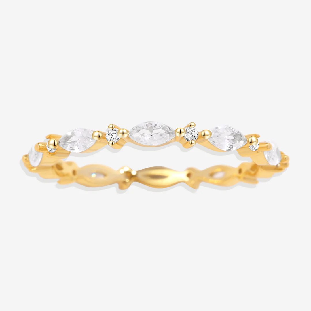 Marquis Gemstone Stacking Ring - Image 6
