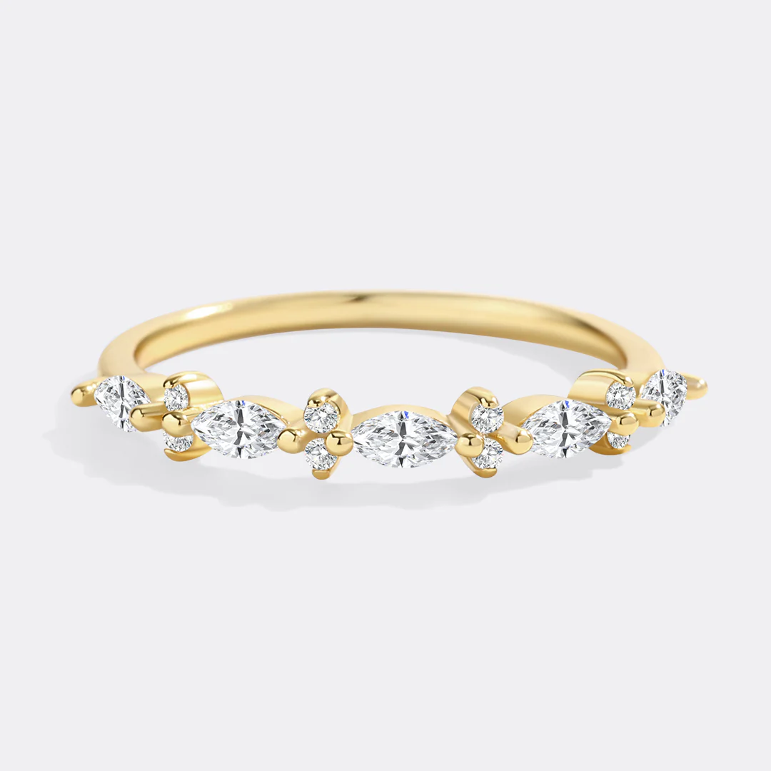 Marquise and Round Diamond Ring - Image 5