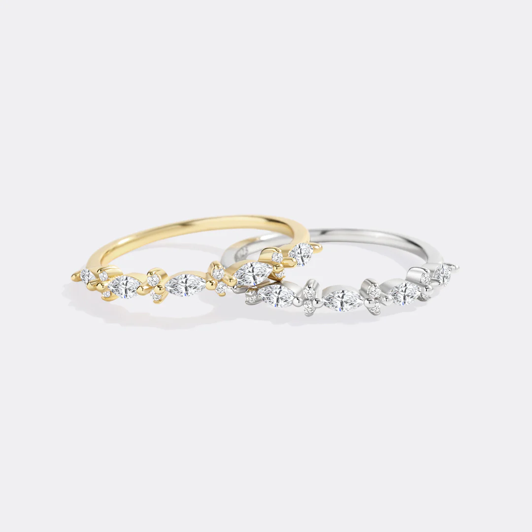 Marquise and Round Diamond Ring - Image 7