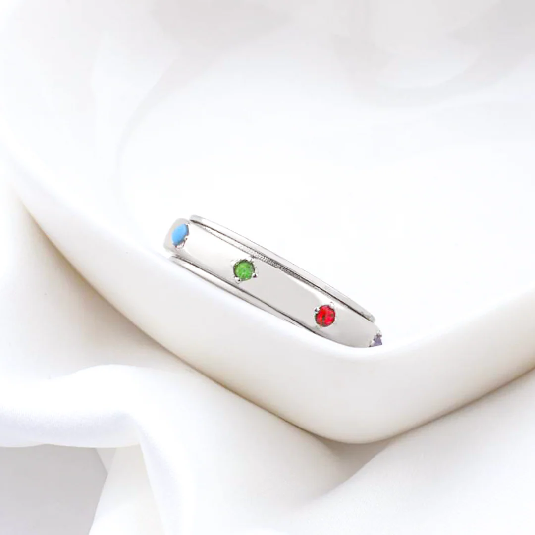 Gemstone Station Fidget Ring - Image 8
