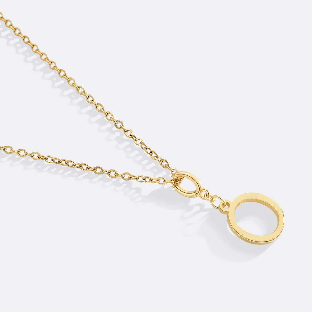 Minimalist Initial Charm Necklace - Image 20