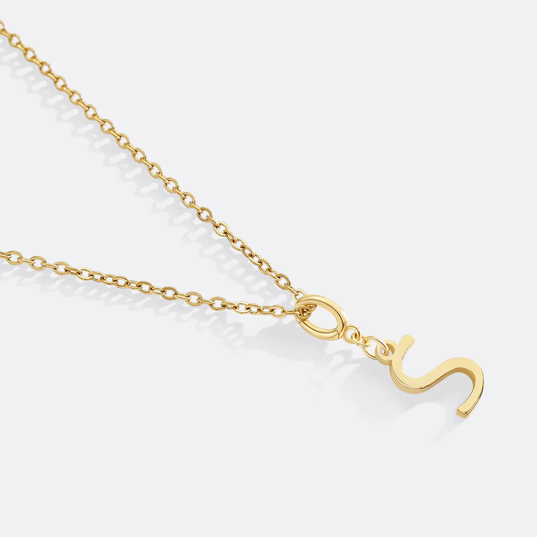 Minimalist Initial Charm Necklace - Image 24