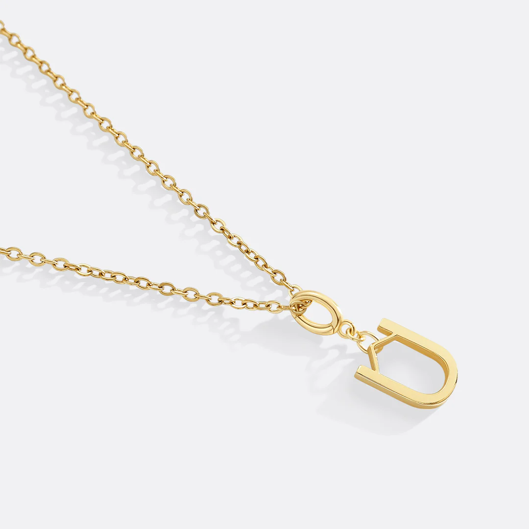 Minimalist Initial Charm Necklace - Image 26