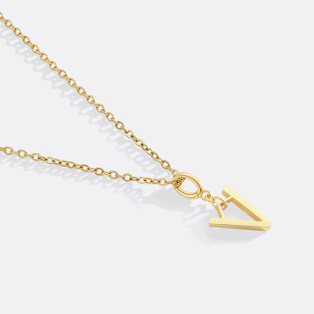 Minimalist Initial Charm Necklace - Image 27