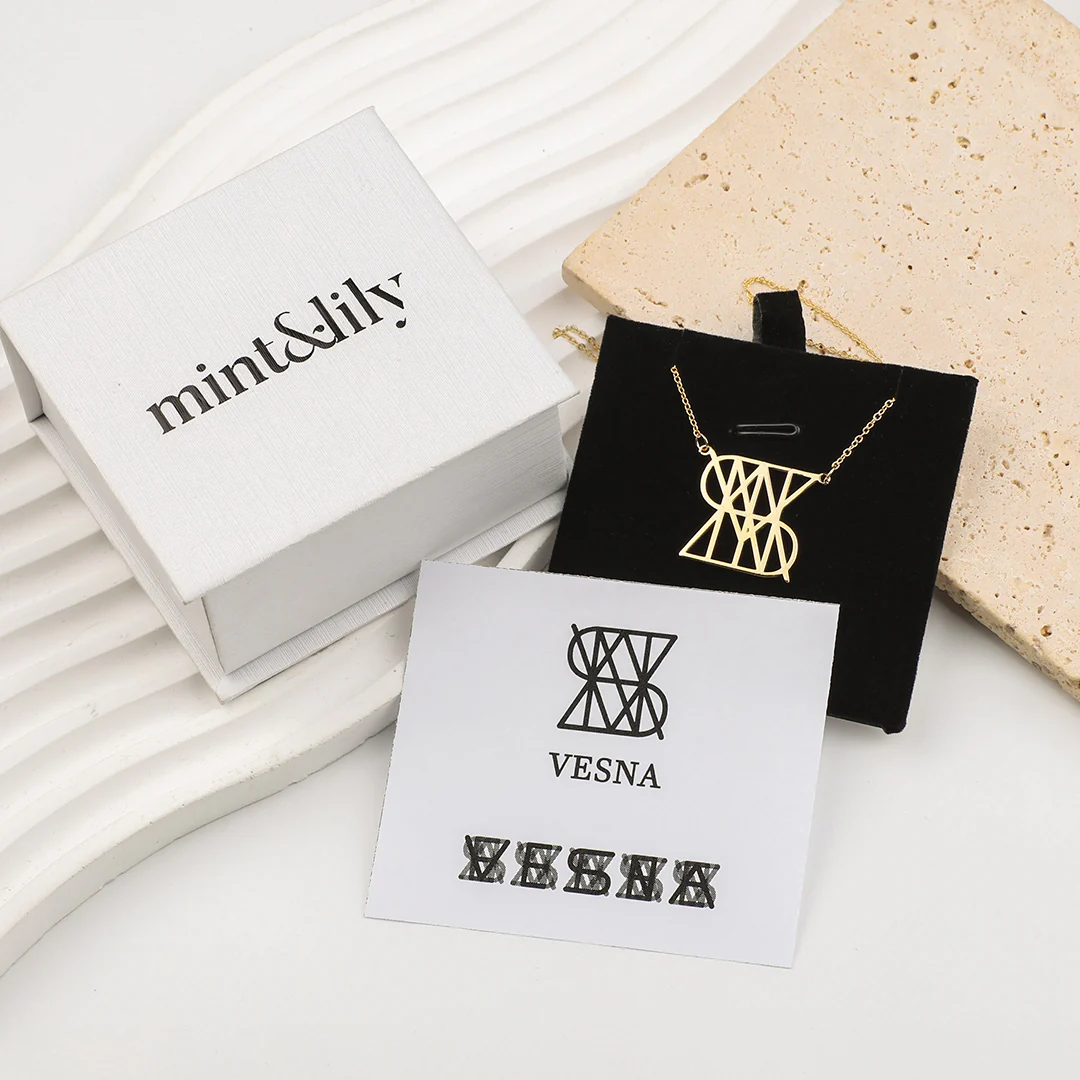 Minimalist Monogram Name Necklace - Image 24