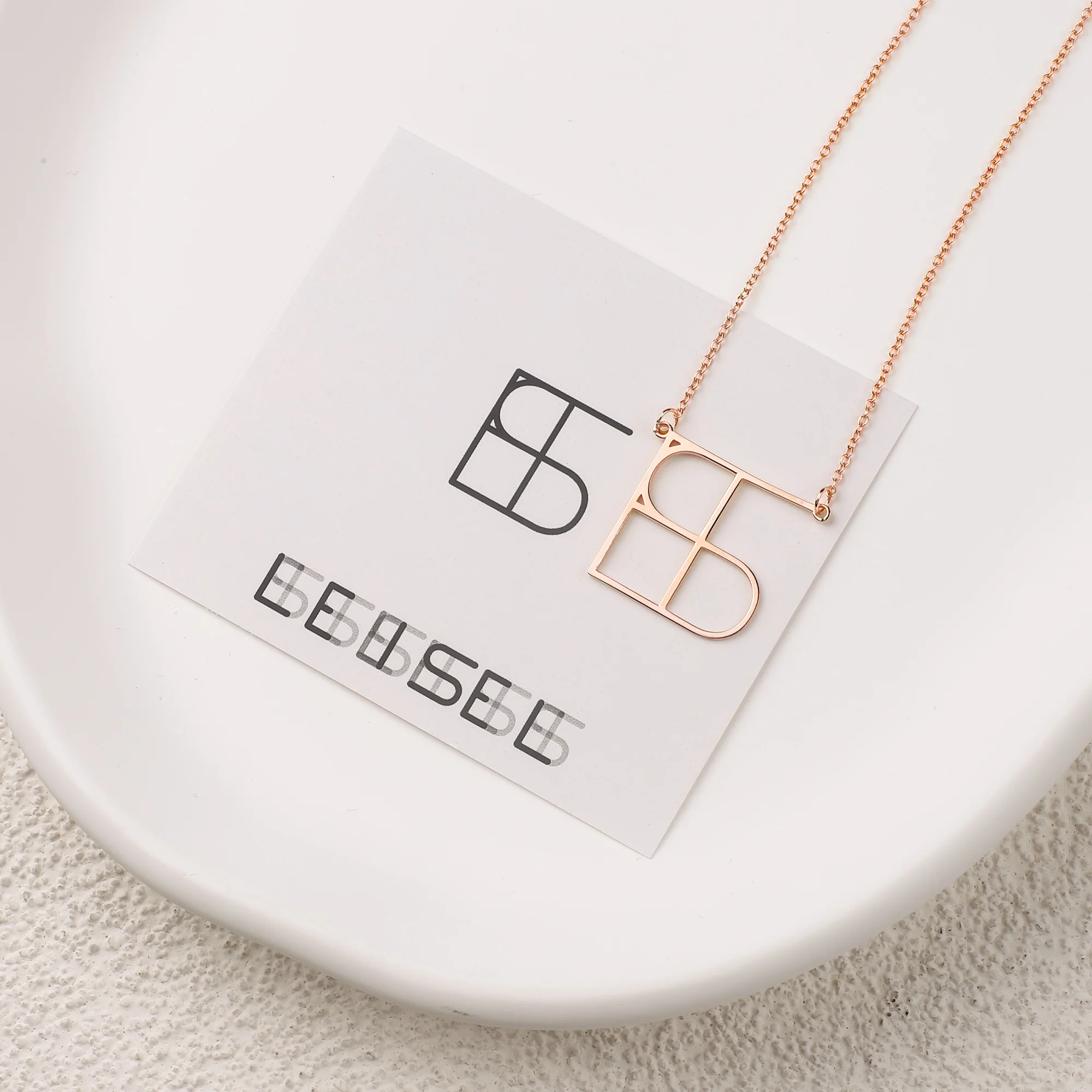 Minimalist Monogram Name Necklace - Image 30